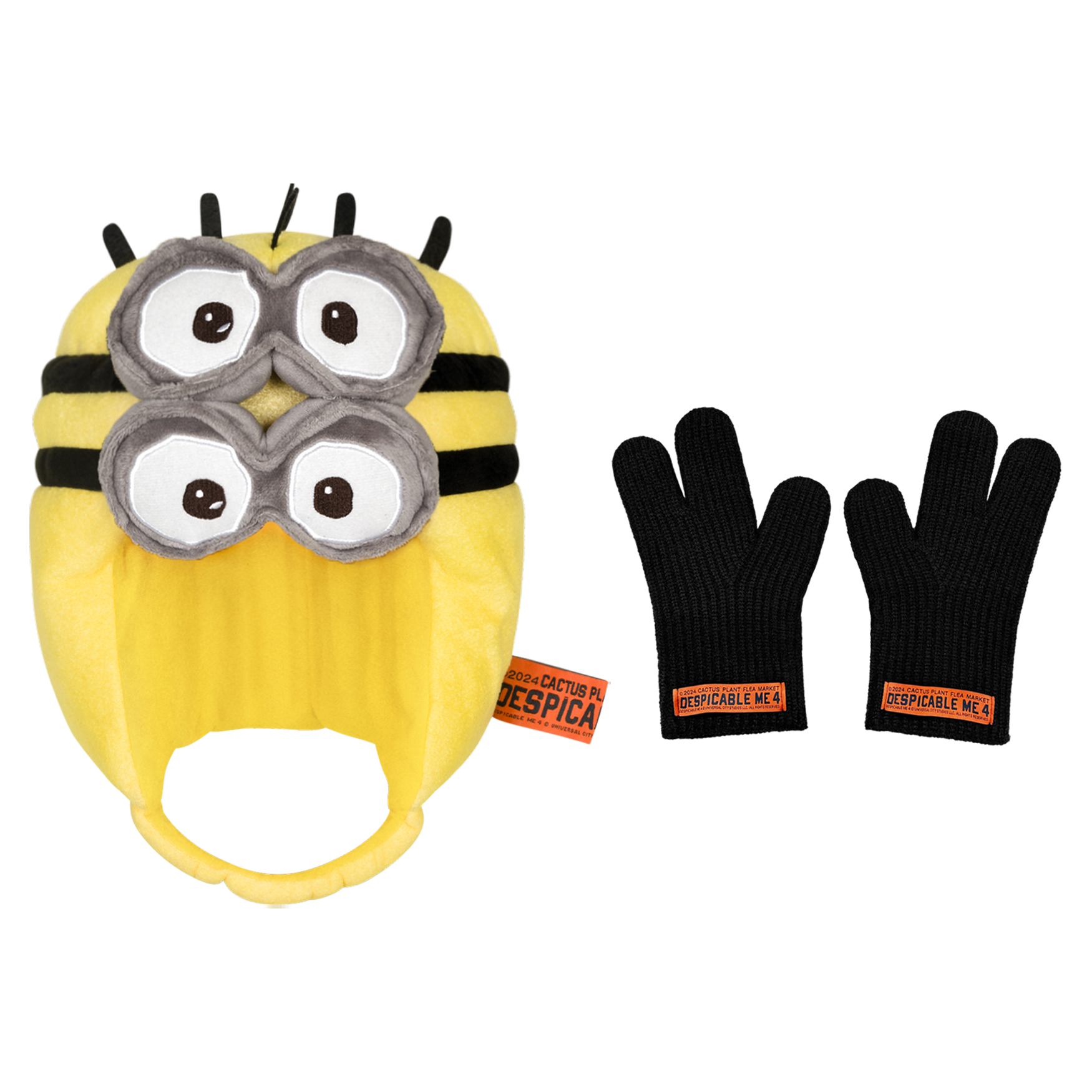 despicable me motorcycle helmet CPFM "DESPICABLE ME 4" MINIONS PLUSH HELMET SET – cactus plant flea market despicable me 4